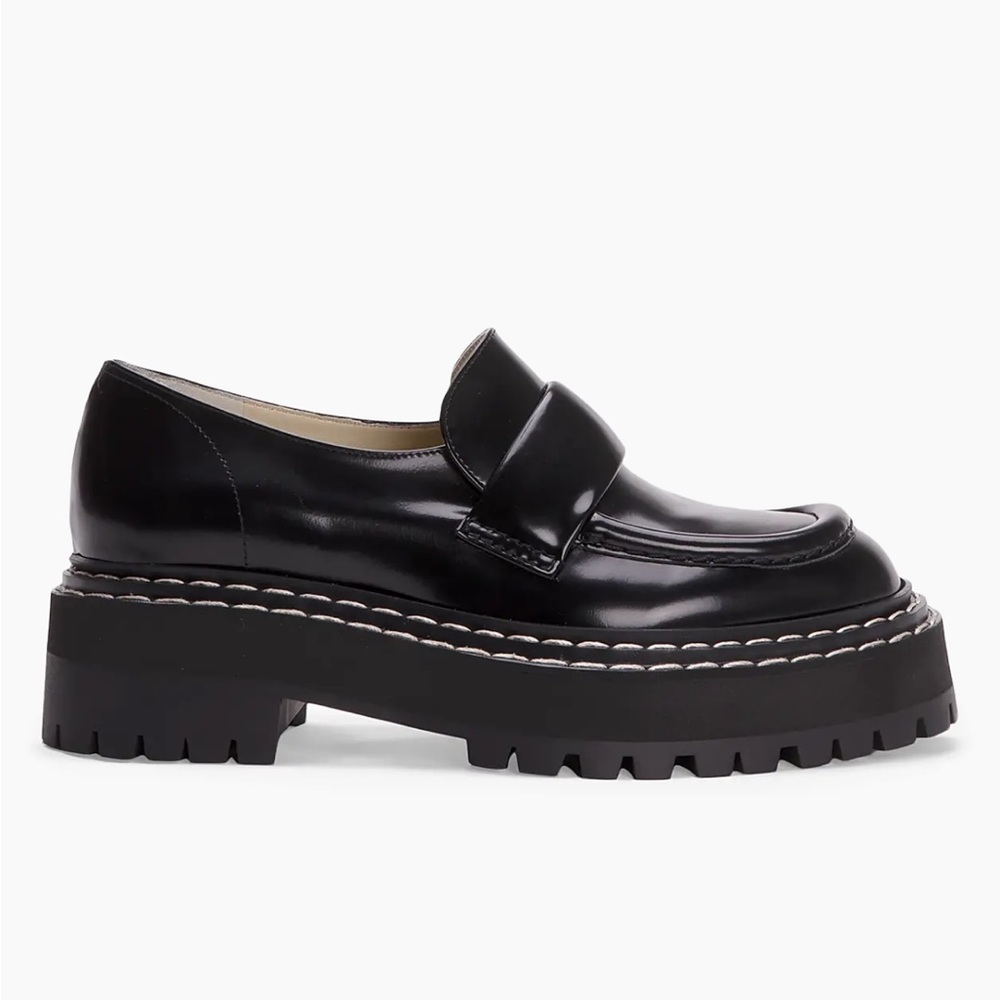 Proenza Schouler Black Leather Lug Sole Platform Loafers EU 35 NWT - Picture 13 of 16